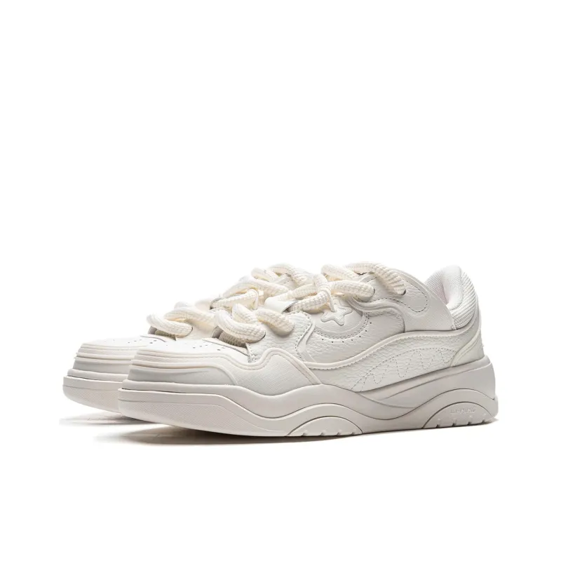 LiNing Journey 2.0 Low Top Skateboard Shoes Men's Mist White-2