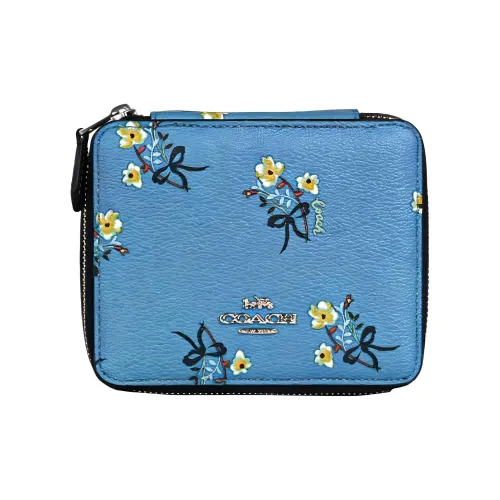 COACH Jewelry Box Storage Bags Blue