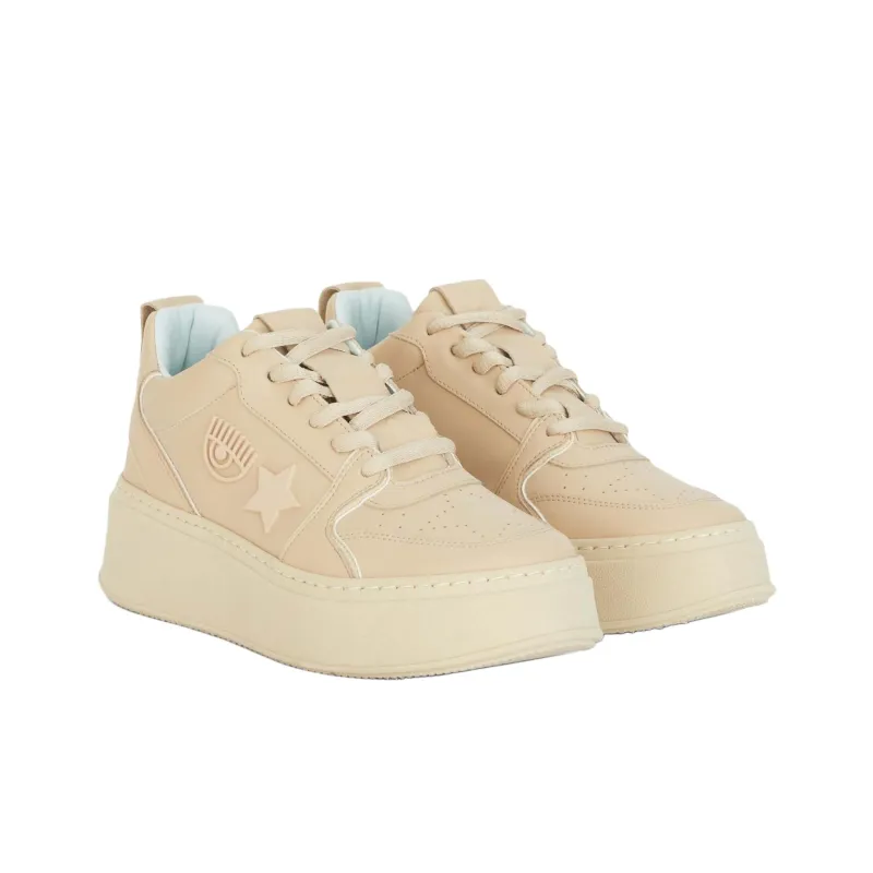 CHIARA FERRAGNI Cf School Low-Top Casual Shoes Women's Beige-2