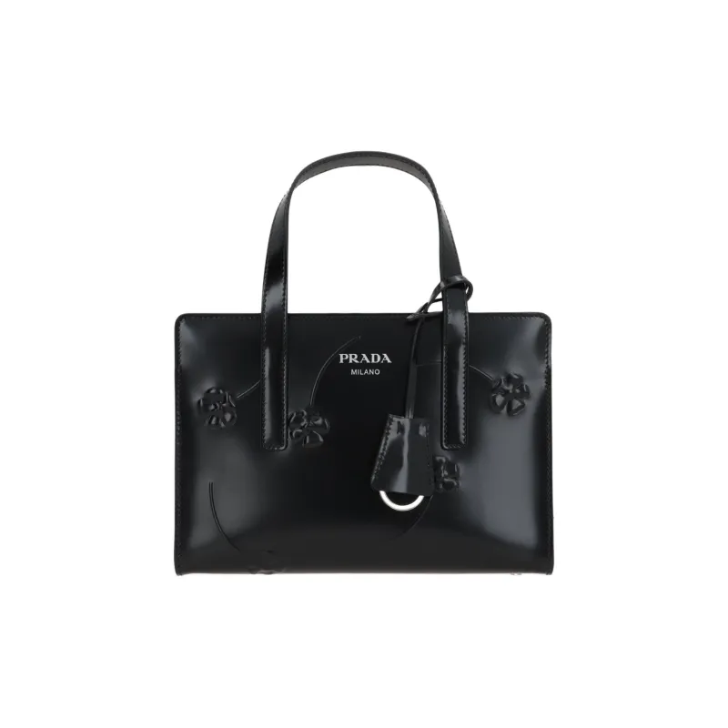 PRADA Logo-Printed Zipped Tote Bag-0