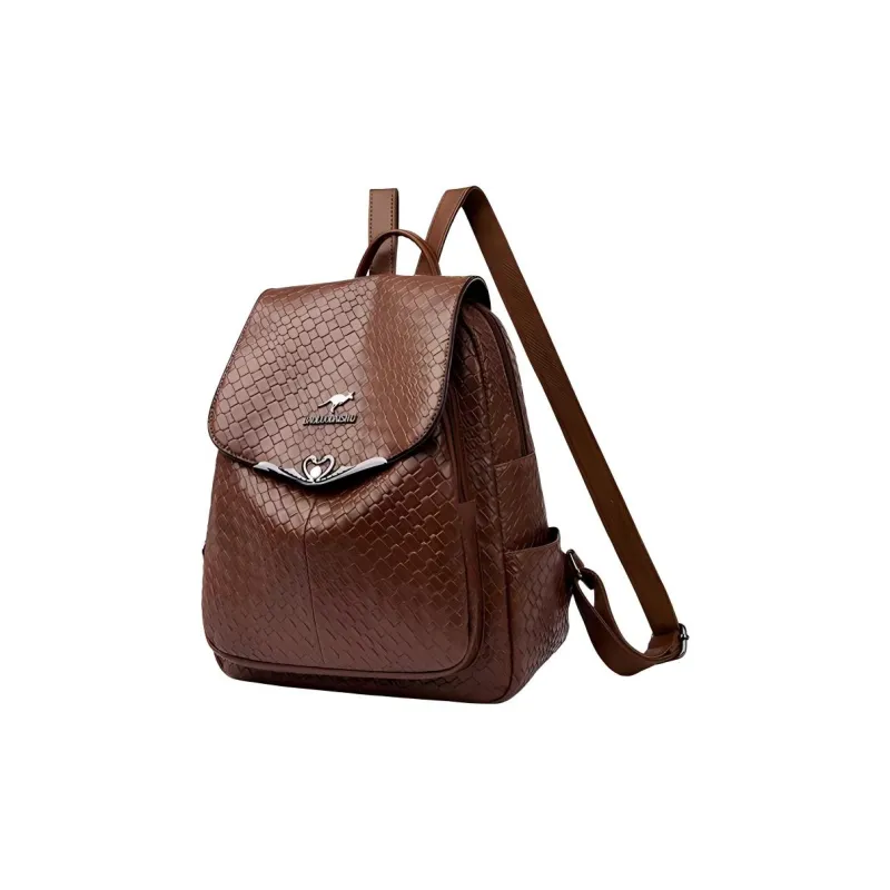 BAODIDAISHU PU Handbag Shoulder Bag Backpack Regular Women's Black/Brown-4