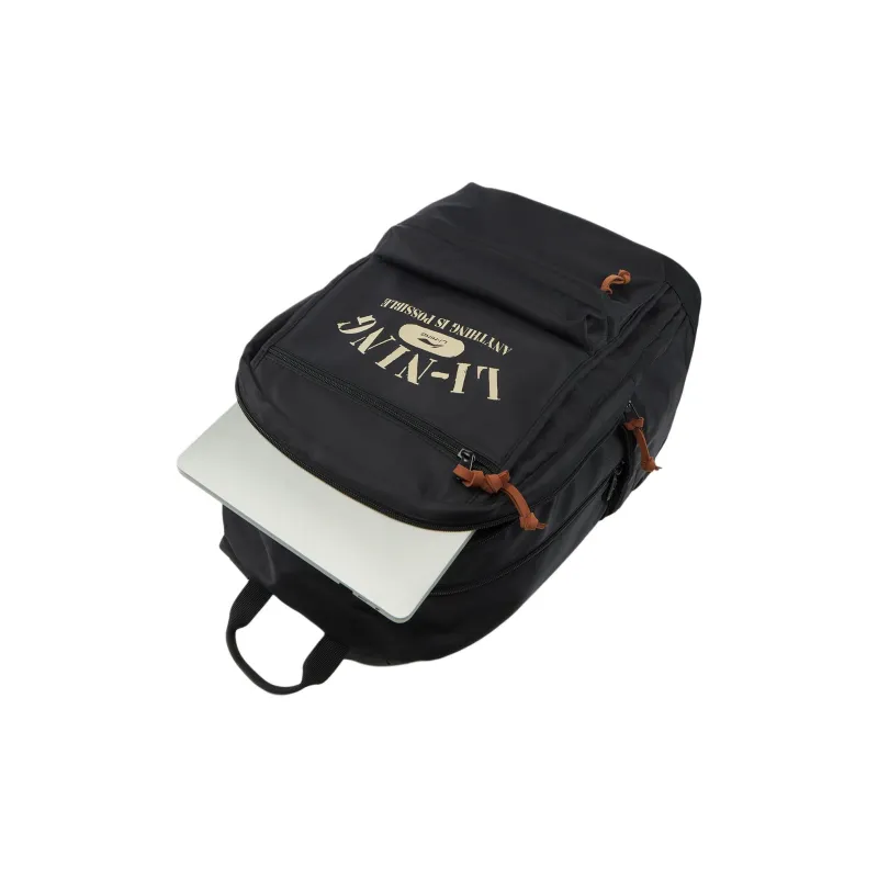 LiNing Polyester Students Backpack Unisex Black-6
