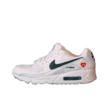 URAWA REDS x Nike Air Max 90 Anti-Slip Wear-Resistant Low-Top Casual Running Shoes Women's White Red