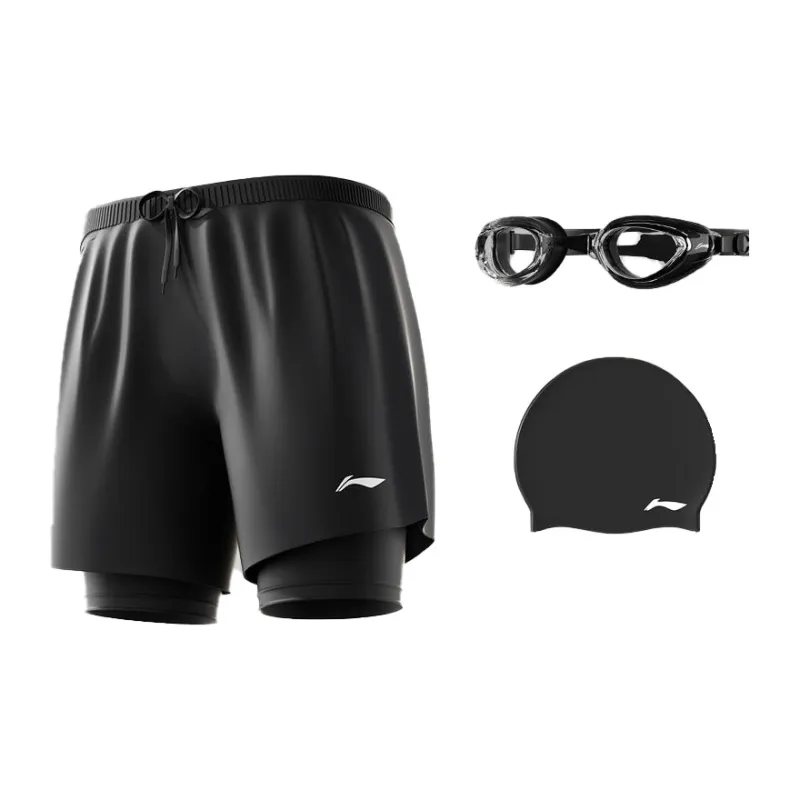 LiNing Swimming Sets Polyester Seaside Vacation Men's-6