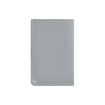 HERMES Evercolor Calfskin Card Holder Men's 8U Bleu Glacier Glacier Blue