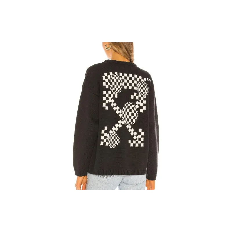 OFF WHITE Sweater Loose Fit Women's Black-1