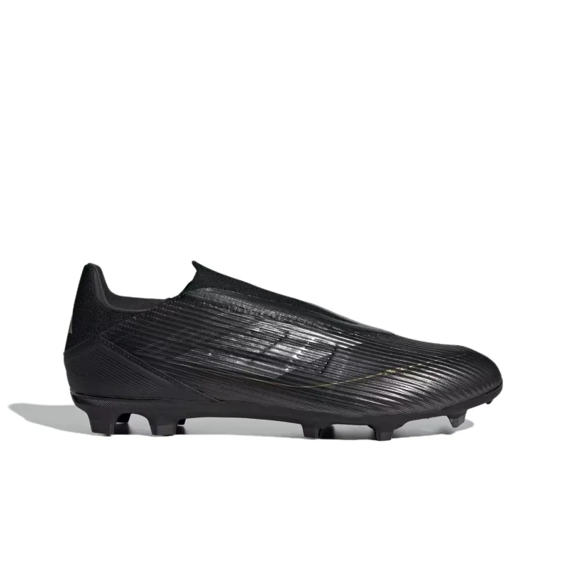 Adidas F50 League Laceless Firm/Multi Ground Core Black Iron Metallic Gold Metallic-1