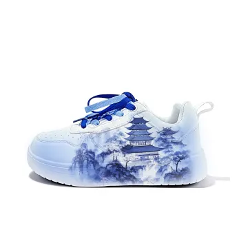 Cold Cicadas Yesterday Lightweight And Breathable Low-Top Skateboard Shoes Unisex White Blue