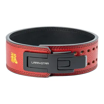 LARA STAR Back Support Braces Protective Compression Slip Resistant Red Cow Leather Unisex