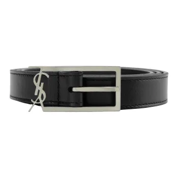 SAINT LAURENT New Cassandre Buckle Belt