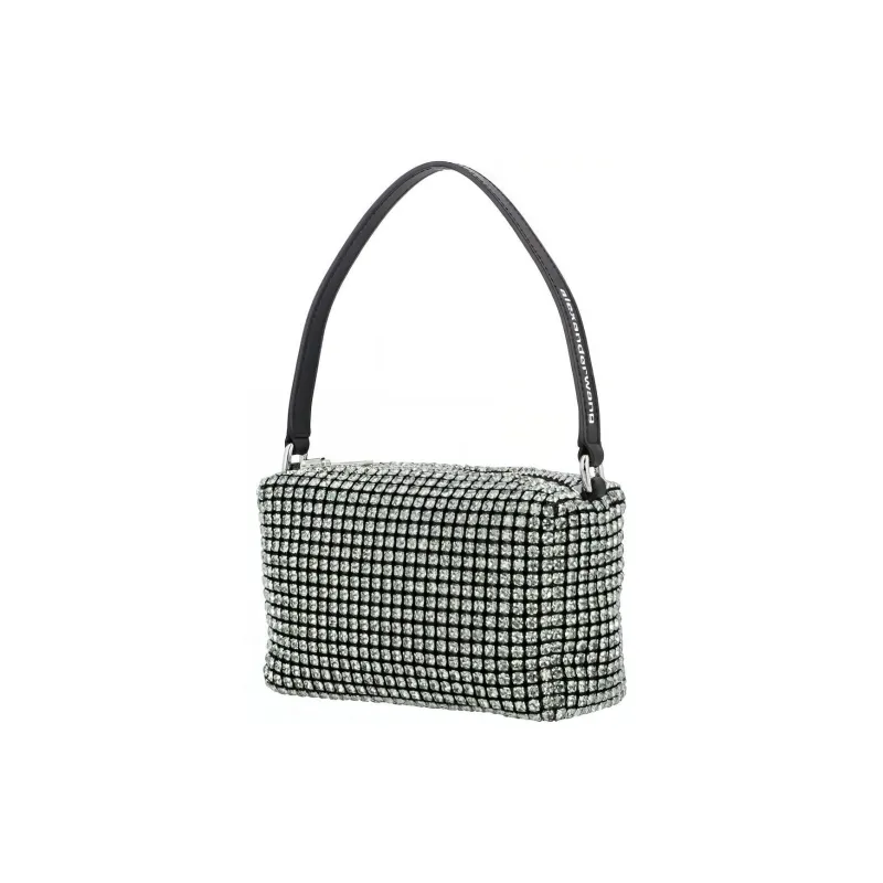 Alexander Wang With Cow Leather And Glass One Shoulder Handbag Mini Women's Green-2