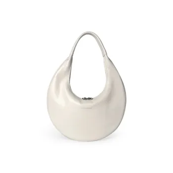 Abbott-VINTAGE Cow Leather HOBO Bag Shoulder Bag Regular Women's White/Black/Green