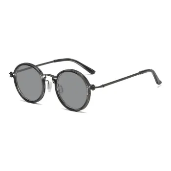 AAJF Round Vintage Metal Round Frame UV Protection Sunglasses Unisex