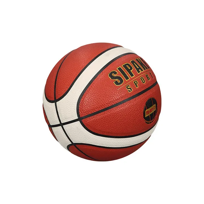 SIPAKESPORT PU Basketball Brown White Multicolor Size 7 Match Unisex-2