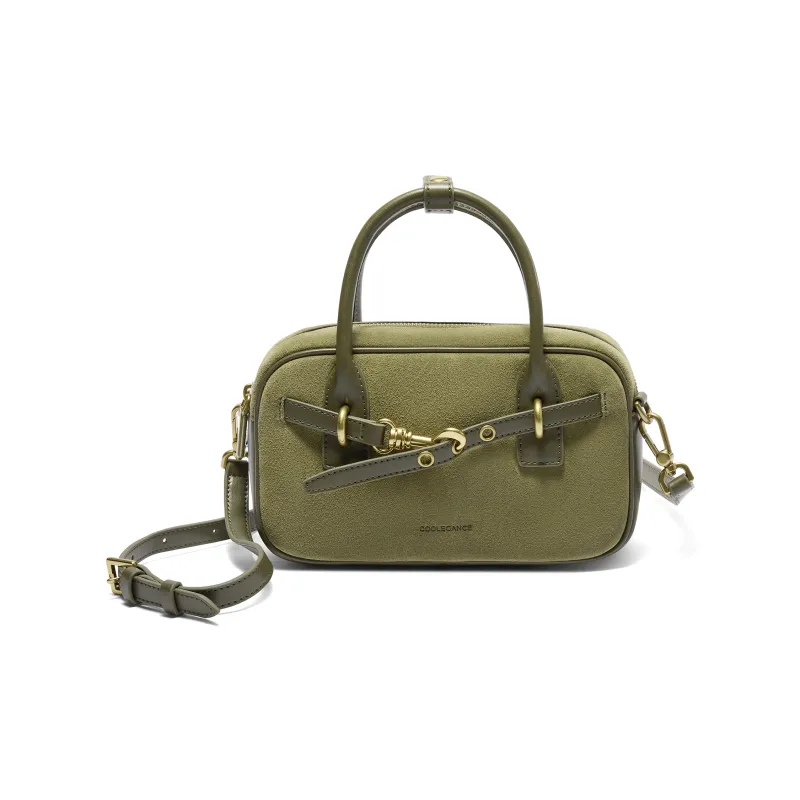 BELLE Premium Texture One Shoulder Handbag Medium Size Women's Multicolor-5