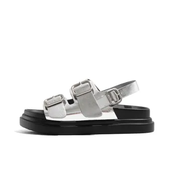Old Meow One Strap Sandals 4.5cm Women's Silver