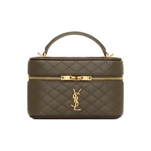SAINT LAURENT skirt Lambskin Handbag Shoulder Bag Women's Light Musk