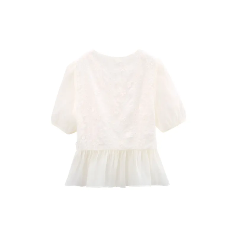 A Paradise For Awakening Shirt Women's Beige-1