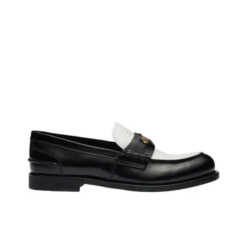 MIU MIU Leather Penny Loafers-1