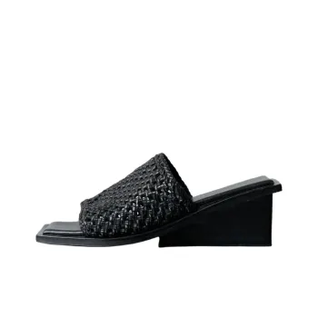 ST. AGNI Slide Slippers 5cm Women's Black