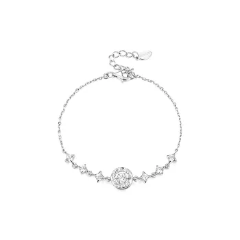 KADER 925 Sterling Silver Bracelets Women's Silver White, Festival Gift, Box Good Luck
