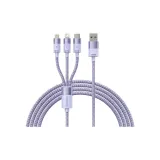 Purple 1.2m[Apple+Android+Type-C]3.5A Fast Charging
