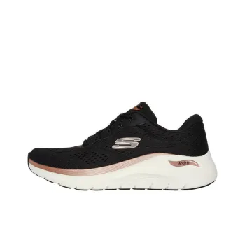 Skechers ARCH FIT 2.0 Anti Slip Wear Resistant Low Top Casual Running Shoes Women's Black Gold
