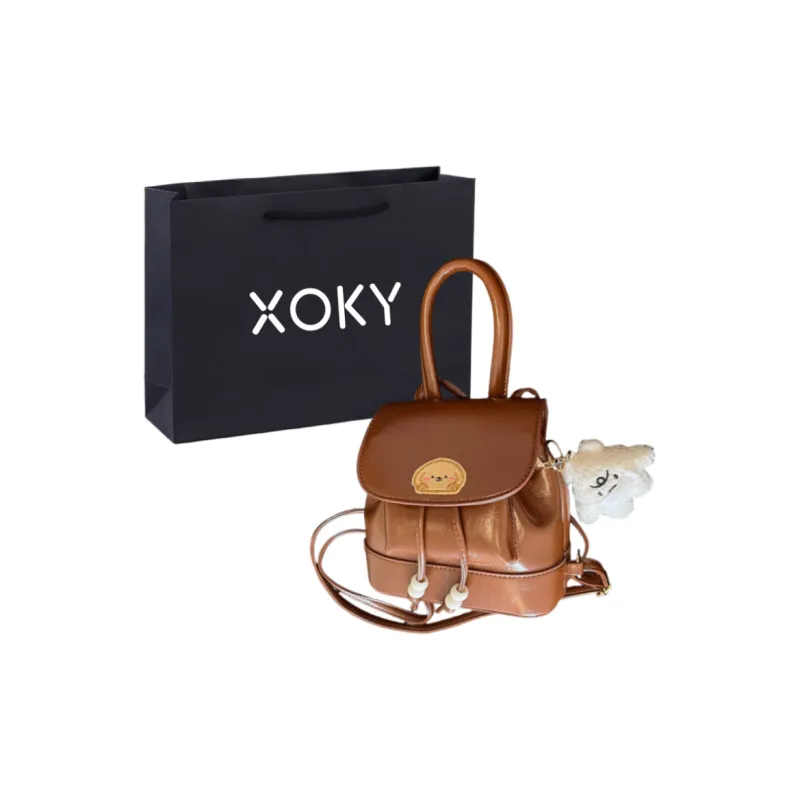 XOKY PU Backpack Trumpets Women's Black/Coffee/Brown-2