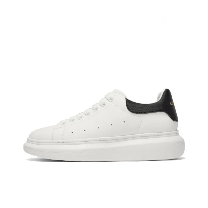 BELLE Stylish Skateboarding Shoes Men's White-0