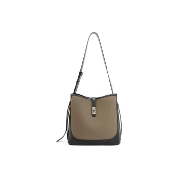 BELLE Advanced Texture Shoulder Bag Medium Size Women's Solid Color Plain