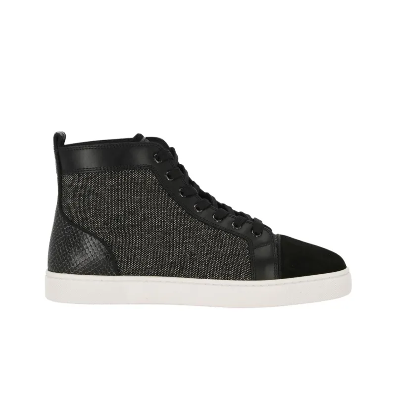 CL LUBOTING High Top Skateboard Shoes Men's Black-1