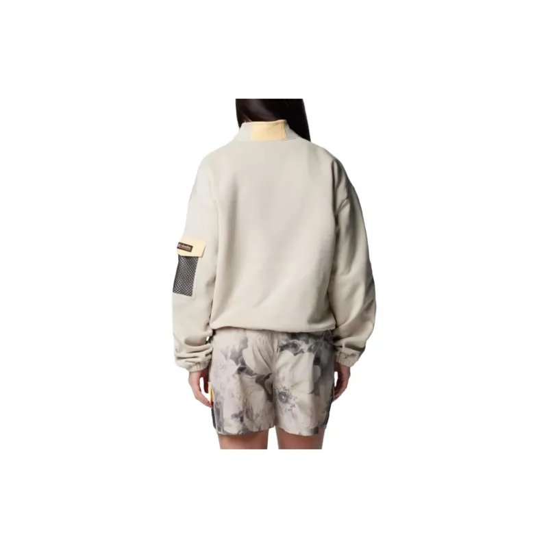 Columbia Painted Peak™ Cropped Fleece Sweatshirt Women's Beige-1