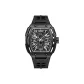 Black Case Black Dial Black Rubber Strap