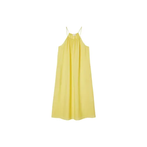 AMERICAN VINTAGE A.M Slip Dresses Women's Neon Yellow