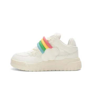 OHJC Anti Slip Wear Resistant Low Top Skateboard Shoes Women's Rainbow