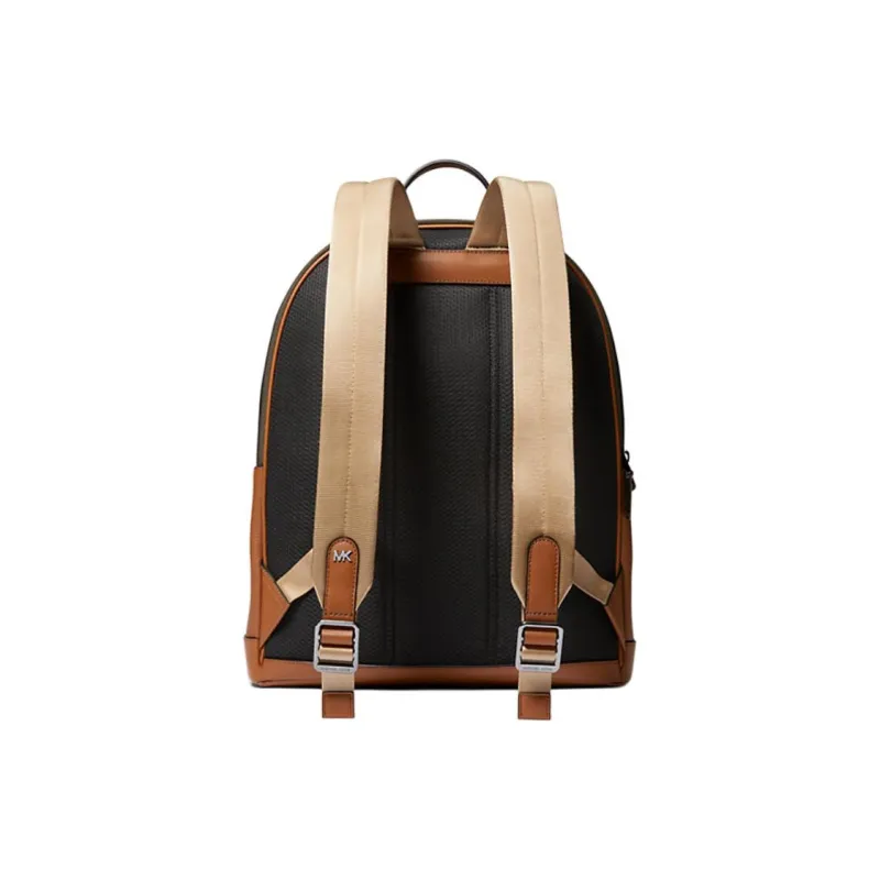 MICHAEL KORS Hudson Leather Backpack Men's Brown-1