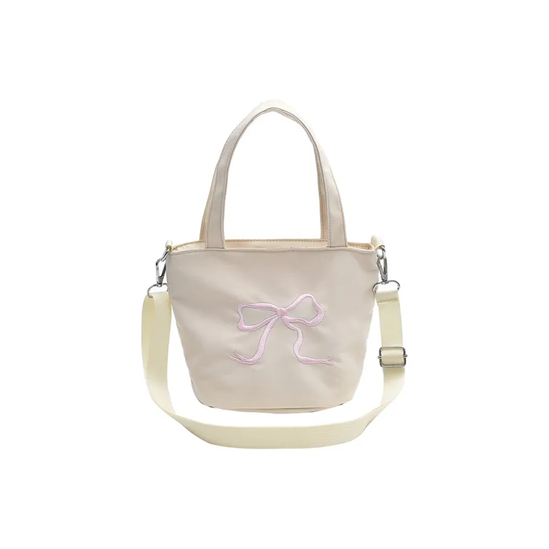 NATTY PU Shoulder Bag, Crossbody Bag, Handbag Trumpets Women's Ecru/Black/Pink-1