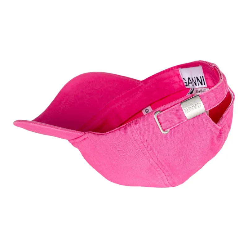 GANNI Logo Embroidered Baseball Cap-1