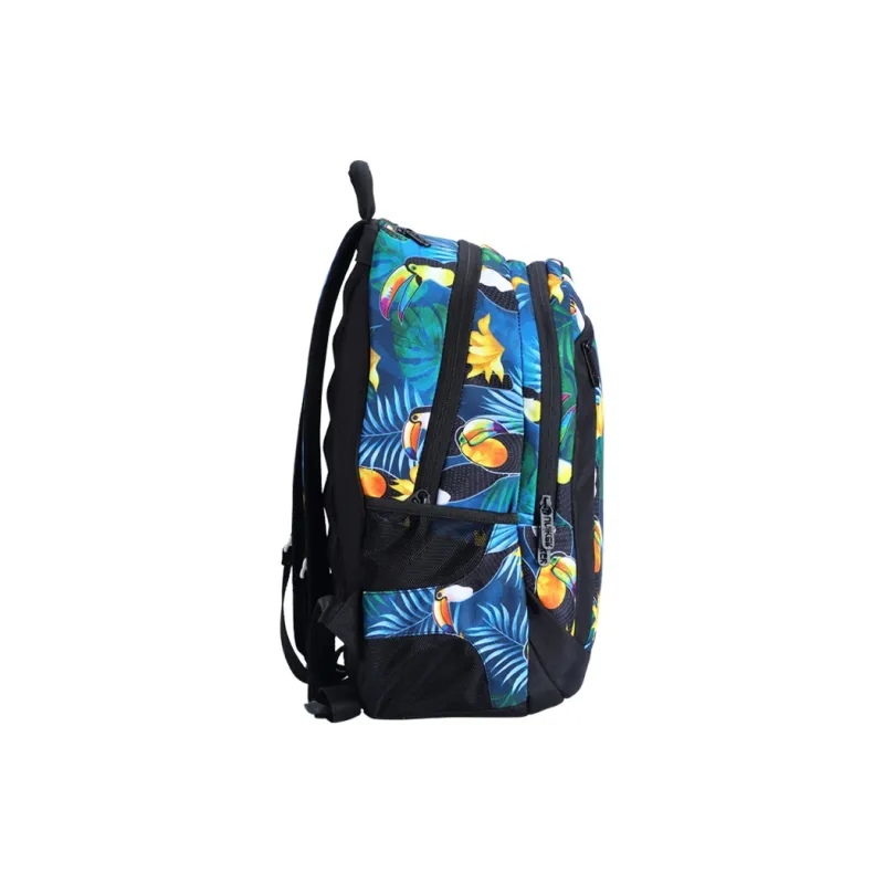 Uniker Polyester Backpack Medium Size Unisex Multicolor-17