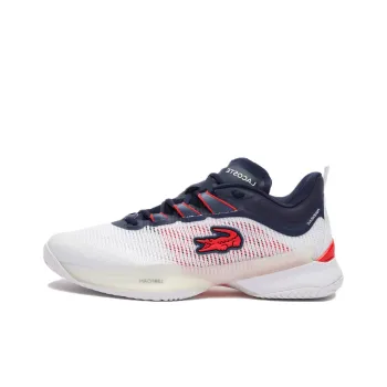 LACOSTE Low Top Tennis Shoes Men's White Blue Red