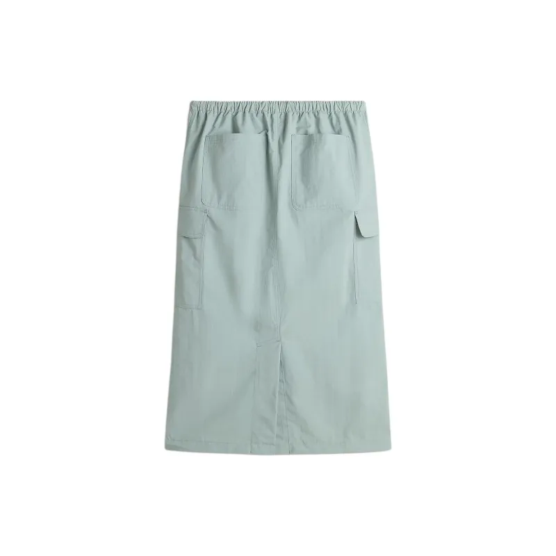 Vans RILEY PARACHUTE CARGO SKIRT Casual Long Skirt Women's Blue-1