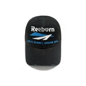 False Perception Cotton Baseball Caps Unisex Washed Black