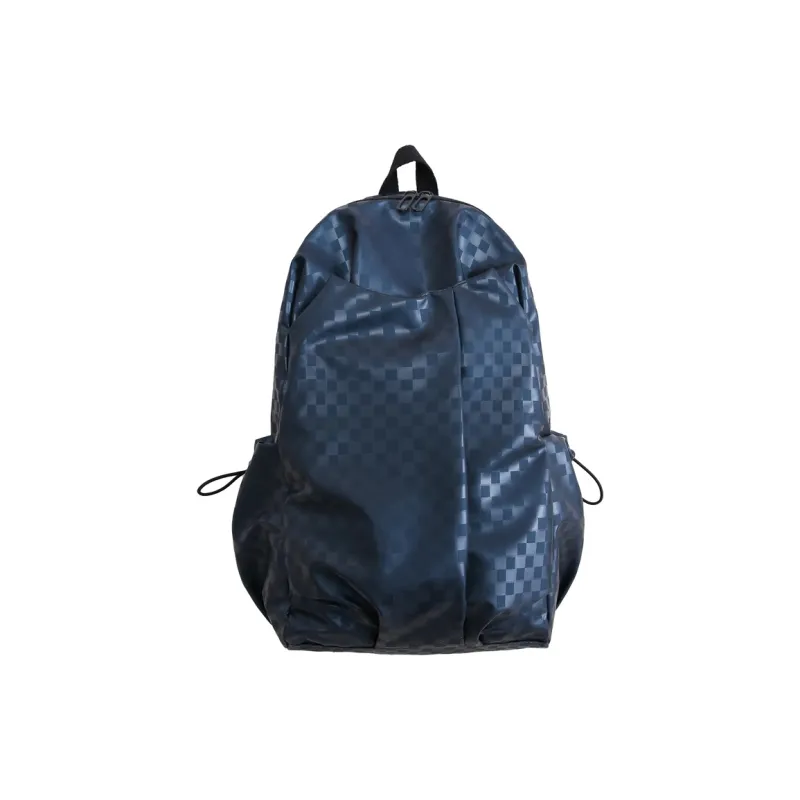 SURELAPTOP PU Backpack Regular Unisex Black/Blue/Silver/Gray-5