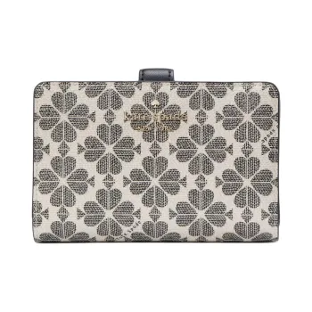 Kate Spade PVC Wallet Medium Size Women's Black & Multicolor