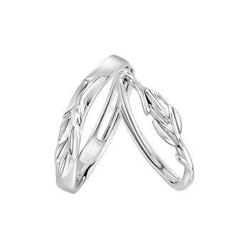 KADER S925 Silver Rings Unisex Silver White