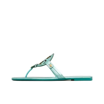 TORY BURCH Miller Flip Flops Women's Green