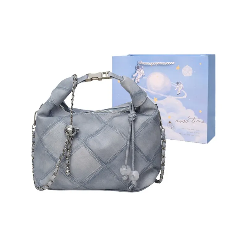 Duoluplo Doron Paul PU Shoulder Bag Women's Black/Blue/Pink/Coffee-7