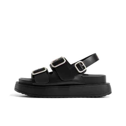 Old Meow Outerwear Commute One Strap Sandals 5cm Women's Black