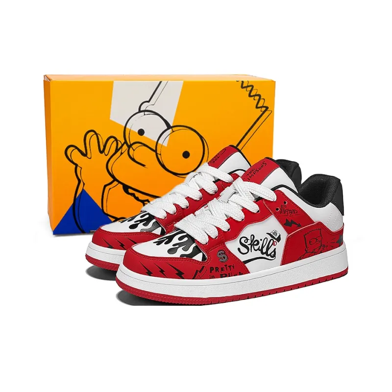 The Simpsons Low Top Skateboard Shoes Unisex-51
