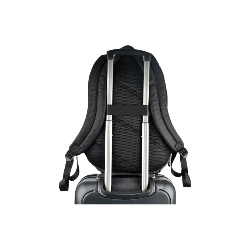 SUBURBIA Polyester Backpack Large Size Unisex Black-3